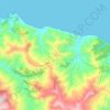 M'tioua متيوة topographic map, elevation, terrain