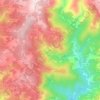 Guiães topographic map, elevation, terrain