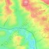 Haussez topographic map, elevation, terrain