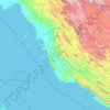 Bushehr (provincie) topographic map, elevation, terrain