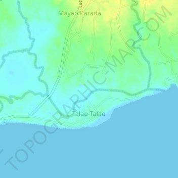 Talao-Talao topographic map, elevation, terrain