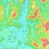 Dongducheon-si topographic map, elevation, terrain