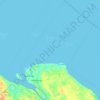 Bangko topographic map, elevation, terrain