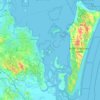 Redland City topographic map, elevation, terrain