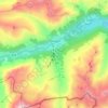 Splügen topographic map, elevation, terrain