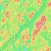 Réservoir Mitchinamecus topographic map, elevation, terrain