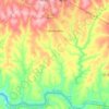 Cândido Mota topographic map, elevation, terrain