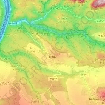 Jonsdorf topographic map, elevation, terrain