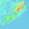 Nueva York topographic map, elevation, terrain