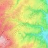 Orliénas topographic map, elevation, terrain