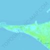 Doljo Beach topographic map, elevation, terrain