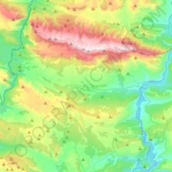 Àger topographic map, elevation, terrain