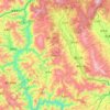 Weishan Yi and Hui Autonomous County topographic map, elevation, terrain