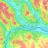 Edmundston topographic map, elevation, terrain