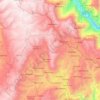 Paucará topographic map, elevation, terrain