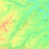 Cumberland County topographic map, elevation, terrain