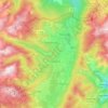 Formiguères topographic map, elevation, terrain