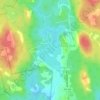 Moody Lake topographic map, elevation, terrain