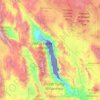 Valle de la Muerte topographic map, elevation, terrain
