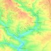 Proletarskyi Raion topographic map, elevation, terrain