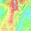 contratación topographic map, elevation, terrain