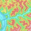 Coal Fork topographic map, elevation, terrain