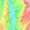Rue topographic map, elevation, terrain