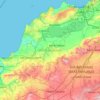 Aïn Témouchent topographic map, elevation, terrain