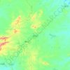 Monteiro topographic map, elevation, terrain