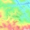 Pozo topographic map, elevation, terrain