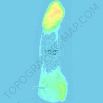 Alibijaban Island topographic map, elevation, terrain