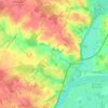 Pays de la Loire topographic map, elevation, terrain