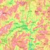 Zhangping City topographic map, elevation, terrain