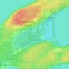 Big Bay State Park topographic map, elevation, terrain