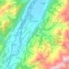 Grandvillard topographic map, elevation, terrain