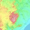 Mayurbhanj topographic map, elevation, terrain