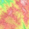 Charensat topographic map, elevation, terrain