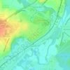 Thourotte topographic map, elevation, terrain