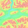 Cantwell topographic map, elevation, terrain