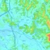 Jori-eup topographic map, elevation, terrain