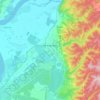 Zheleznogorsk topographic map, elevation, terrain