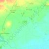 Broughton Poggs topographic map, elevation, terrain