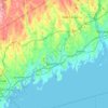 Stamford topographic map, elevation, terrain