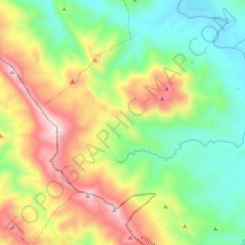 4e Mapou topographic map, elevation, terrain