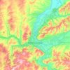 Novokouznetsk topographic map, elevation, terrain