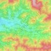Horní Bečva topographic map, elevation, terrain