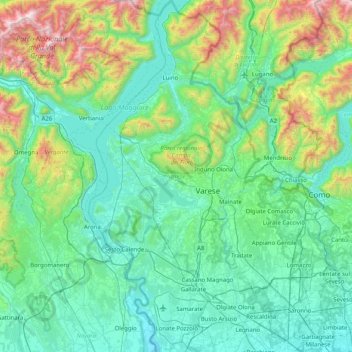 VA topographic map, elevation, terrain