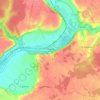 Fréteval topographic map, elevation, terrain