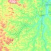 São Sebastião do Oeste topographic map, elevation, terrain