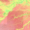 Beruri topographic map, elevation, terrain